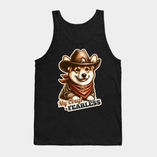 Corgi Cowboy Tank Top